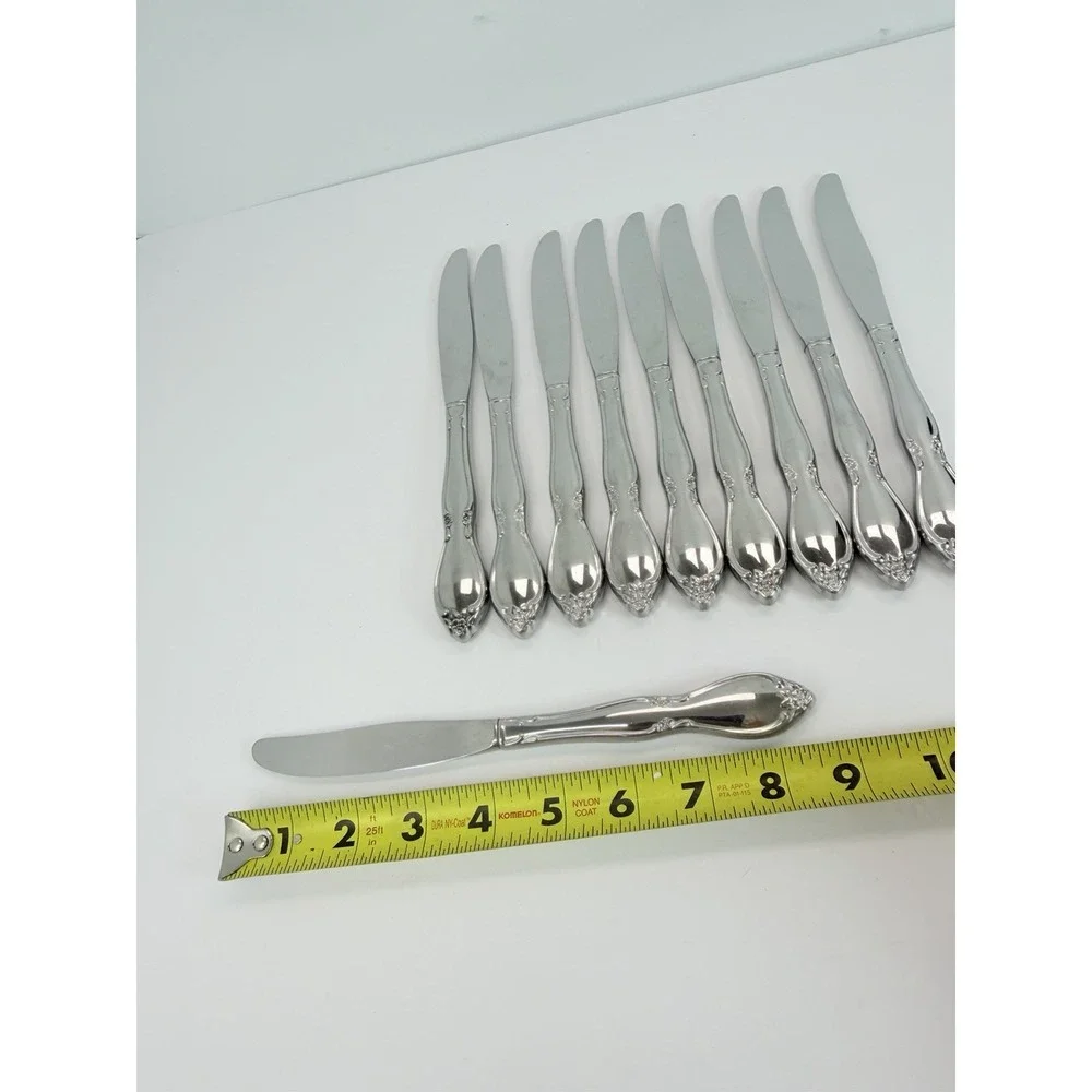 Oneida CHATEAU 10 Dinner Knives Oneidacraft DELUXE Stainless Flatware